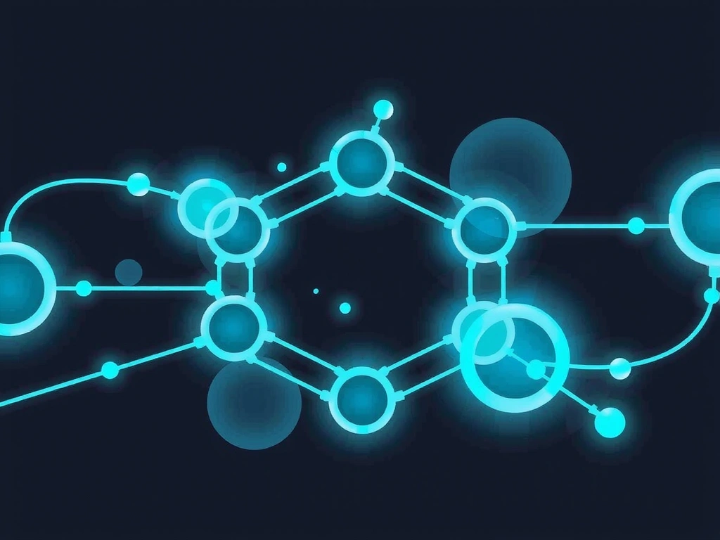 Abstract illustration of data flow and connections