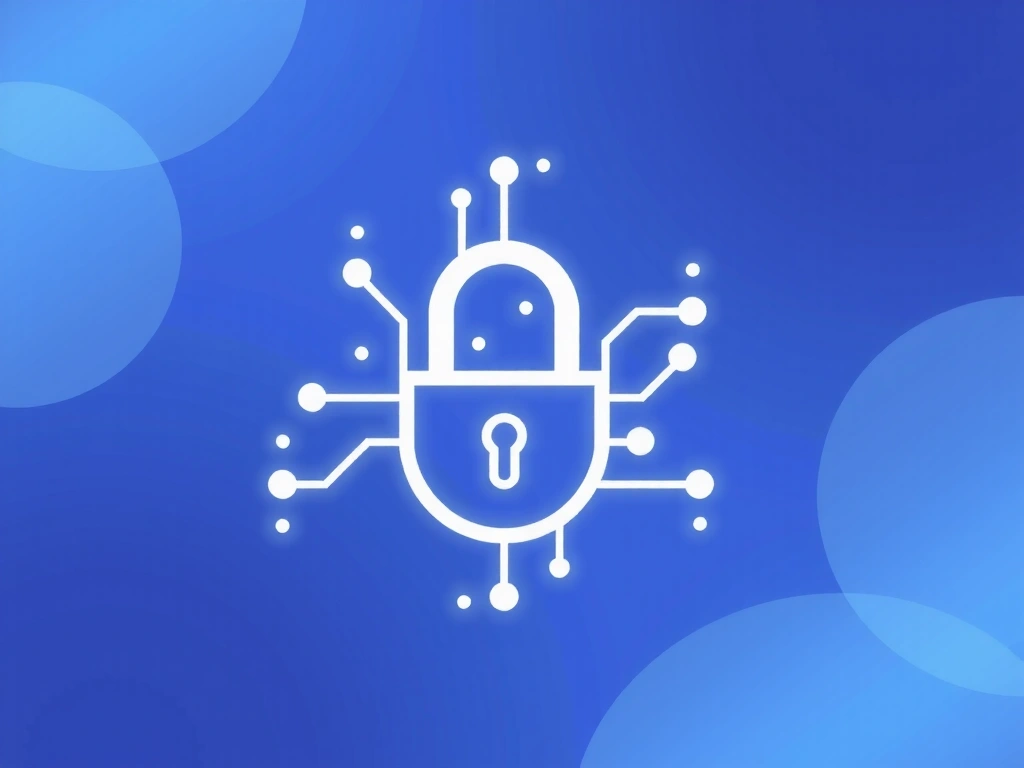 Digital lock icon representing data security